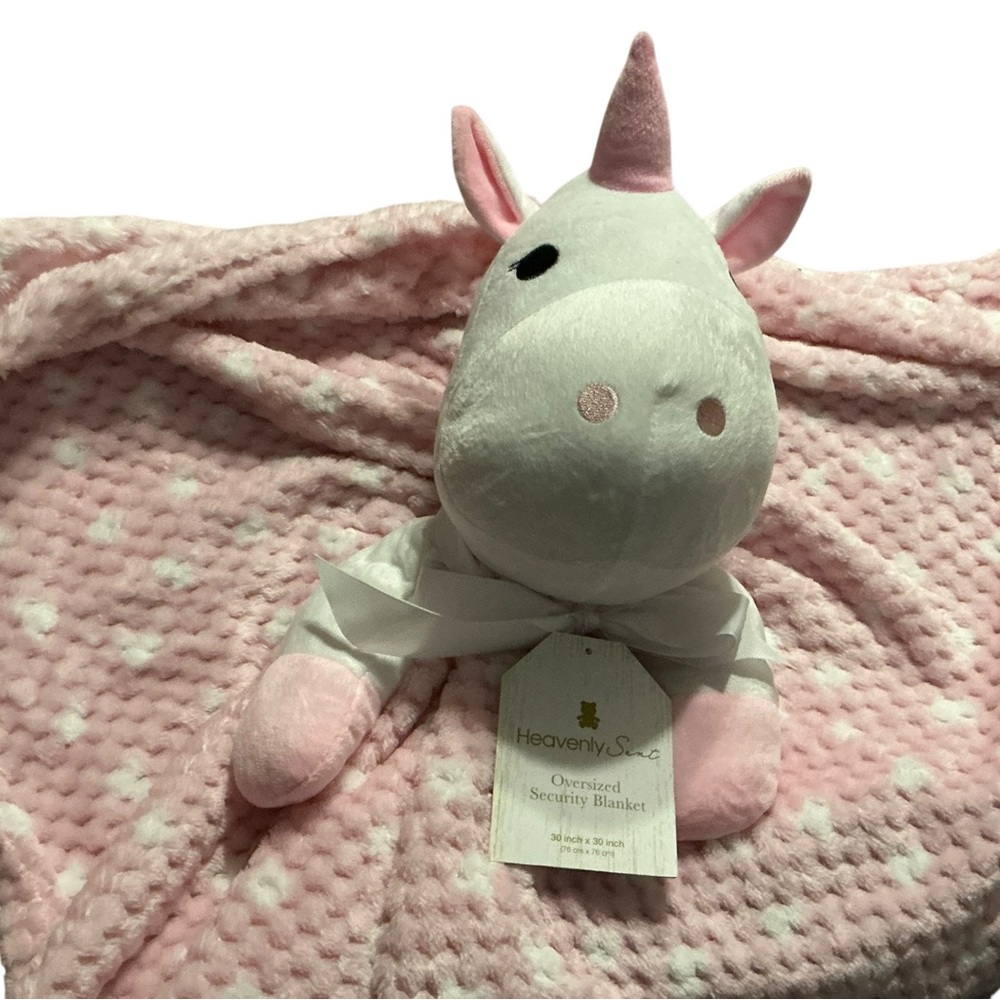 Oversized Unicorn Lovey Blanket – 30” x 30” – New with Tag